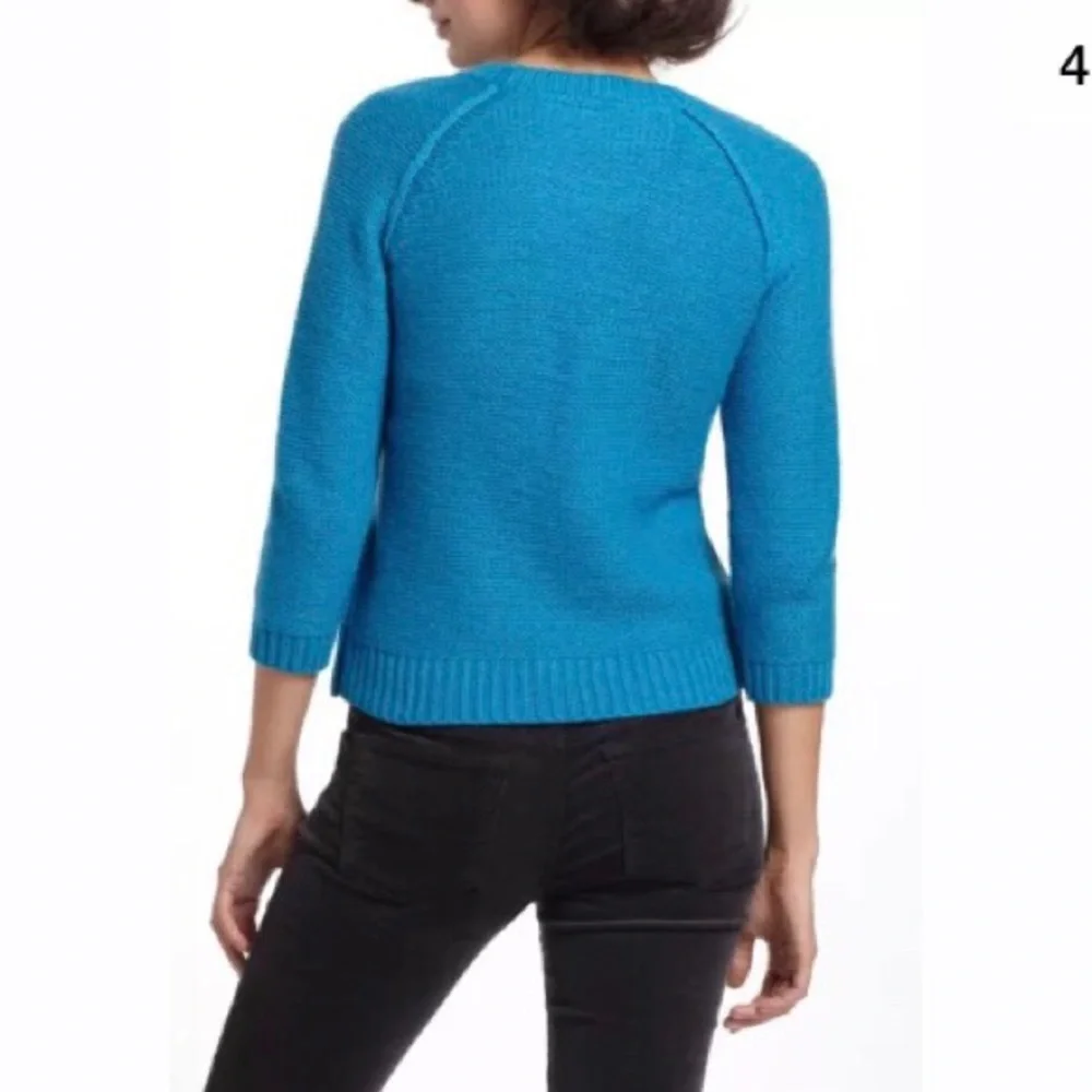 Anthropologie Moth Marled Button Sweater M - Picture 3 of 8